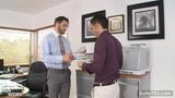 Sexy gay gets ass banged in the office snapshot 3