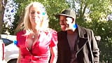 Interracial video with Bridgett Lee a MILF with two provocative boobs fucking frantically to enjoy with a BBC snapshot 1