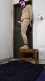 Zentai penis jump punishment snapshot 1