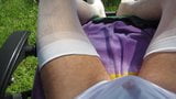 Pantyboy precum outdoors snapshot 1