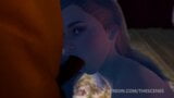 Грудастая девушка-блондинка дрочит хентай порно в 3D аниме snapshot 20