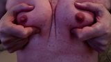 pulling my nipples and playing with my moobs snapshot 2