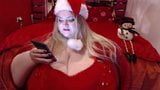 Red Christmas boobs - much bigger snapshot 4