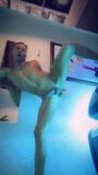 JJ rides his big 10" dildo at the tanning salon snapshot 8