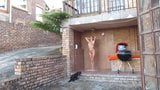 Outdoor Shower...what all the neighbors see... :) snapshot 1