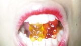 Girl Eats Gummy Bears -- Asian Food Girl.mp4 snapshot 9