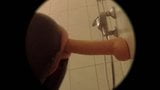 Keyholeboy - сессия John Holmes в ванной в латексном комбинезоне snapshot 7