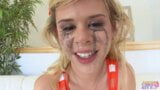 Blonde Elizabeth Bentley Gagging Spitting Deepthroat snapshot 15