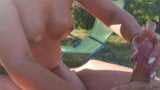 Wife gives outdoor handjob. snapshot 6