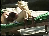 Buff dude in sunglasses gets BJ and drills naughty bitch outdoors snapshot 7