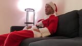 Santa Being Naughty Giving Cock Gift POV snapshot 8