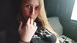 Hard fuck with creampie for curvy Maja in the camper van snapshot 8