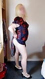 Hot UK crossdresser Nottstvslut satin dress snapshot 8