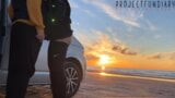 Sexe au coucher du soleil à la plage dans des leggings de yoga - projectsexdiary snapshot 5