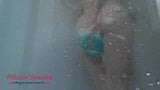 Hidden camera POV voyeur big booty babe in the shower snapshot 7