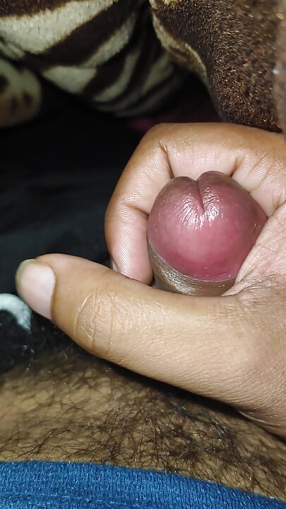 Indian Big head small dick Masturbating in blanket Hiding from parents