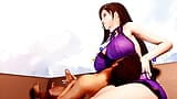 Tifa Places Her Massive Tits On His Face While Gently Stroking His Cock snapshot 1