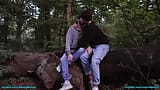 Lovers getting horny outdoors snapshot 4