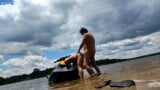 Risky 4th of July public fuck on the jet ski snapshot 15