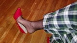 PJ's And Stilettos Stocking Foot Shoeplay snapshot 8