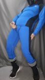 Wichs in blauer Spandex-Strumpfhose snapshot 9