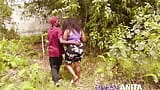 Hot sex in the forest with his wife snapshot 2