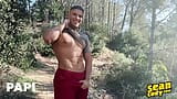 Alex Shows Off His Washboard Abs On A Walk Outside, Then Goes Back To His Place To Stroke His Cock - PAPI snapshot 1