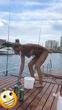 Russian shameless naked on a yacht snapshot 3