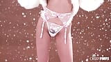 La bionda snowbunny lilly bell si scopa con un dildo e gioca con le sue tette naturali snapshot 3