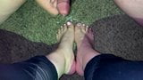 Much needed Cumshot on hot amateur Latina feet Feet Cumshot snapshot 8