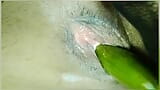 Cumshot with cucumber fucking snapshot 4