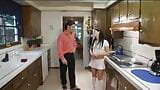 Horny hunk can't resist fucking hot babysitter slut in his kitchen snapshot 1