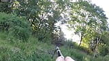 Nude masturbating in public grassland at cruising spot. Naked fapping in sight of the main path until I cum. Tobi00815 snapshot 10