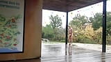 hard exhib under rain for hard nipples work snapshot 9