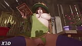 Harry Potter - Professor Mirabel Garlick geniet van haar pauze (animatie met geluid) snapshot 5