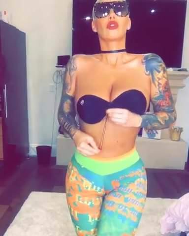 Free watch & Download Amber Rose big tits and ass
