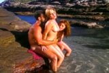 Outdoor threesome sex for Joice and Pietra Ferrari and cock snapshot 14