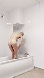 Um prostituto de pernas longas toma banho snapshot 6