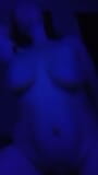 Bade rides the glow in the dark dildo snapshot 3