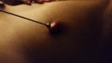 Nipple ring lover milf inserting 16mm bead in extreme stretched nipple piercing snapshot 1