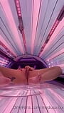 Tattooed Girl Masturbate in the Solarium snapshot 9