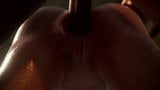 Claire Redfield se baví s velkým černým pérem v tělocvičně od eddysfm snapshot 6