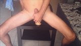 wanking my cock and sitting on my dildo snapshot 7