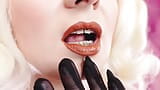 Asmr Video: Lipstick, Mesh Gloves and Lollipop (arya Grander) snapshot 6