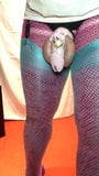 Show by Sissy bitch fuck in pink and light blue stockings snapshot 2