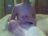 blonde German amateurgirl fingers herself in the bathtub snapshot 2