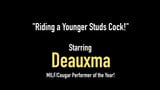 Busty Texas Cougar Deauxma Rides Young Stud's Hard Cock! snapshot 1