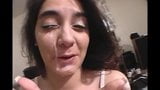 Brunette sucks dick and gets cum snapshot 10