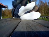 My foot soles in nylon snapshot 5