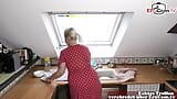 German blonde chubby teen fucks in kitchen snapshot 2